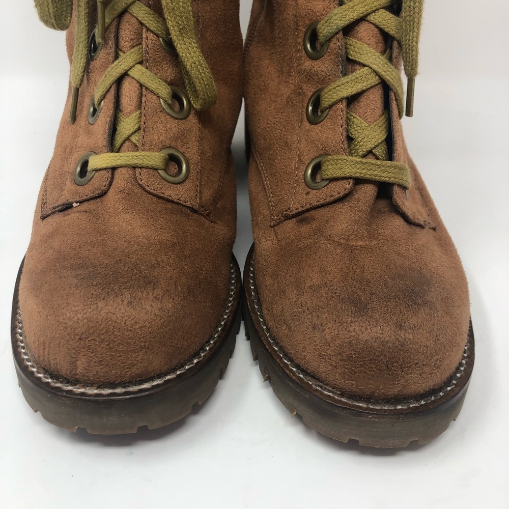 Dr. Scholl’s Ranger Combat Boots Faux Suede Sz 7.5 - Picture 4 of 8